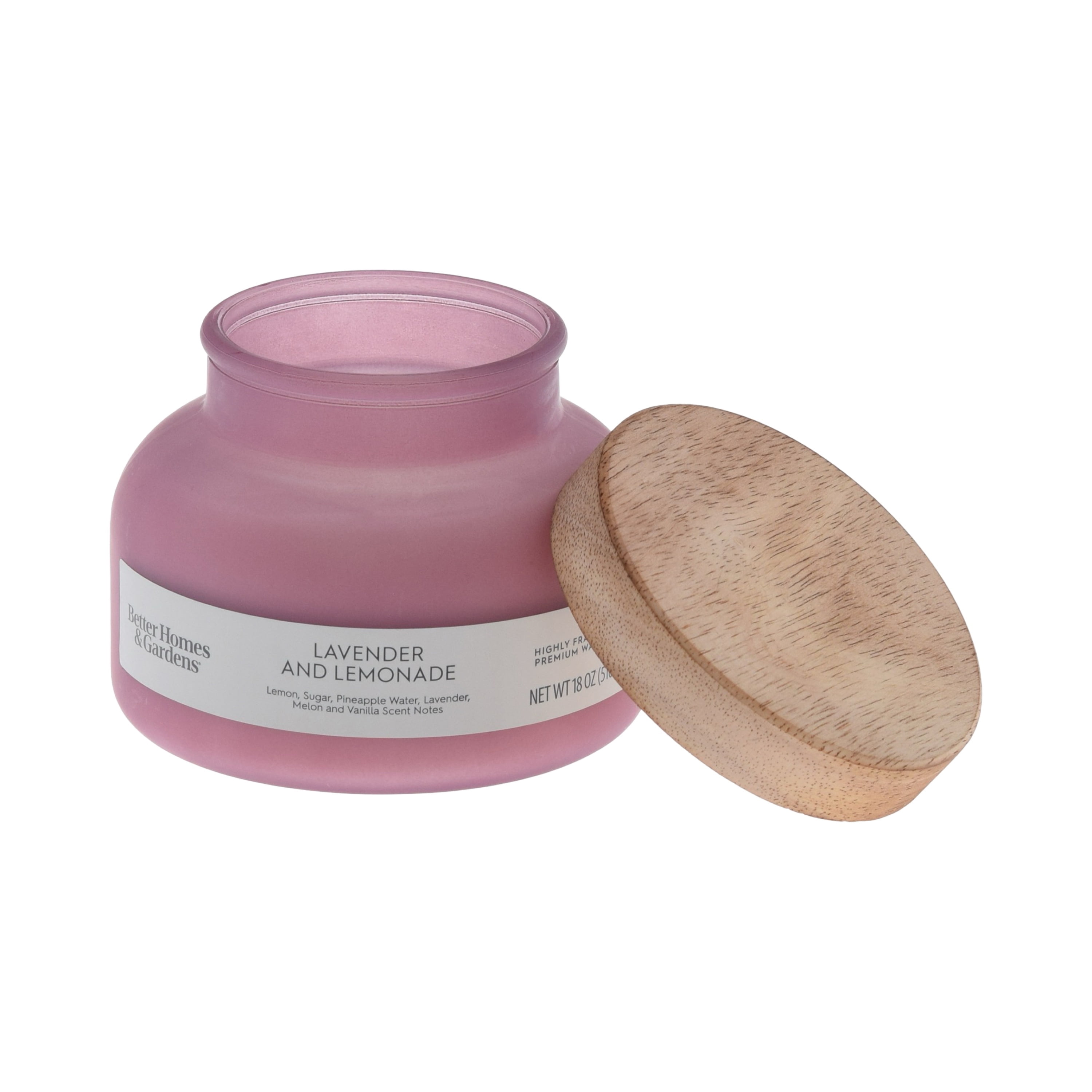 Better Homes & Gardens Lavender and Lemonade 2-Wick Frosted Jar