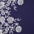 thumbnail image 2 of Zelouf Jenn Floral Single Border Embroidery On Scuba  , Sewing, DIY, Crafts Fabric by the Yard, Navy/ Ivory, 50 Yard, 2 of 4