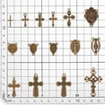 thumbnail image 2 of 90 colgantes tibetanos de 15 estilos con crucifijo, conectores de bronce, cuentas ovaladas., 2 of 6