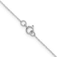 thumbnail image 4 of Auriga Fine Jewelry 14K White Gold .4 mm Carded Cable Rope Chain Necklace for Women 13", 4 of 6