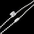 thumbnail image 3 of 10 metros de reparación de persianas enrollables romanas blancas con conector de cadena de bolas de 20 piezas, 3 of 5