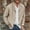 Khaki, variant on Mens Sport Coats Qiggri Man Fashion Casual Comfy Solid Long Sleeve Turndown Collar Casual Outwear Blazer