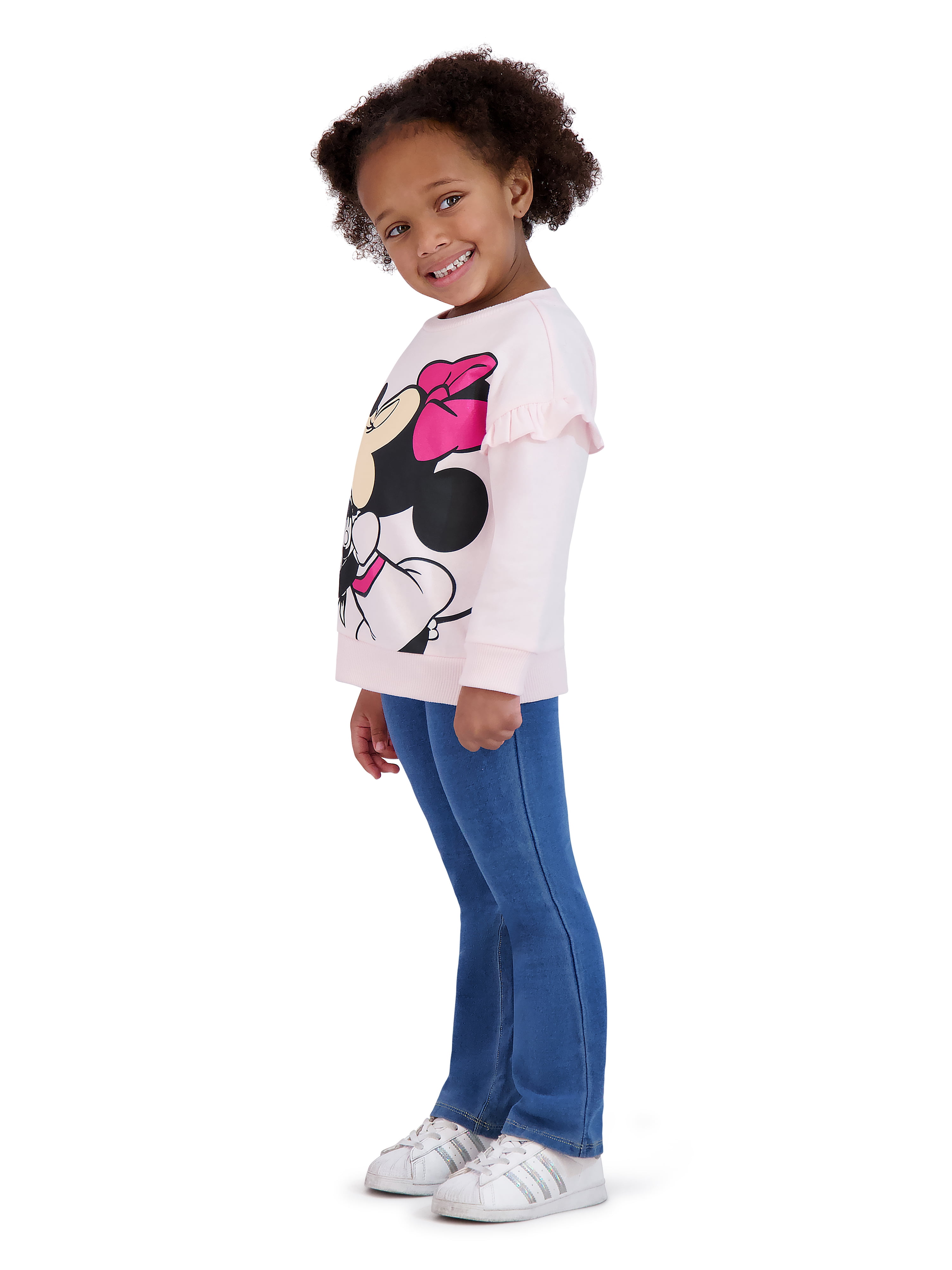 Minnie Mouse Toddler Girls Valentine Fleece Sweatshirt, Sizes 12M-5T