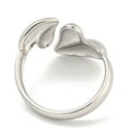 thumbnail image 3 of 1Pcs Heart Open Rings for Women Adjustable Knuckle Rings Personalized Ring for Anniversary Birthday Valentine's Day Trendy Gift Stainless Steel Color ID: 16mm, 3 of 3