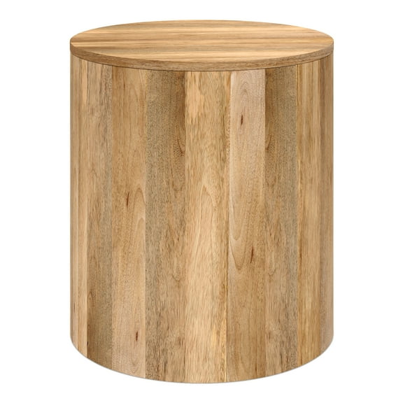 Millbury 20 inch Wide Solid Mango Contemporary End Table in Natural, Assembled