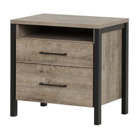 South Shore Gravity 2 Drawer Nightstand Multiple Finishes Walmart Com Walmart Com