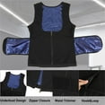 thumbnail image 3 of COMFREE Women Sauna Suit Waist Trainer Vest With Zipper Sweat Tank Top Body Shaper With Trimmer Belt, 3 of 6