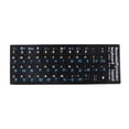 thumbnail image 2 of Blue Letters Russian Keyboard Sticker Decal Black For Laptops PC Desktops, 2 of 7