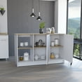 thumbnail image 5 of Newboti Furniture Kitchen Island Padua, Kitchen, White / Light Oak 41591, 5 of 8