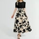 thumbnail image 1 of WILLBEST Vestidos de Verano para Mujer 2025, Vestido Largo Cruzado de Manga Corta con Estampado Floral, Vestido de Línea A con Volantes y Retazos 993 Extra Grande, 1 of 3