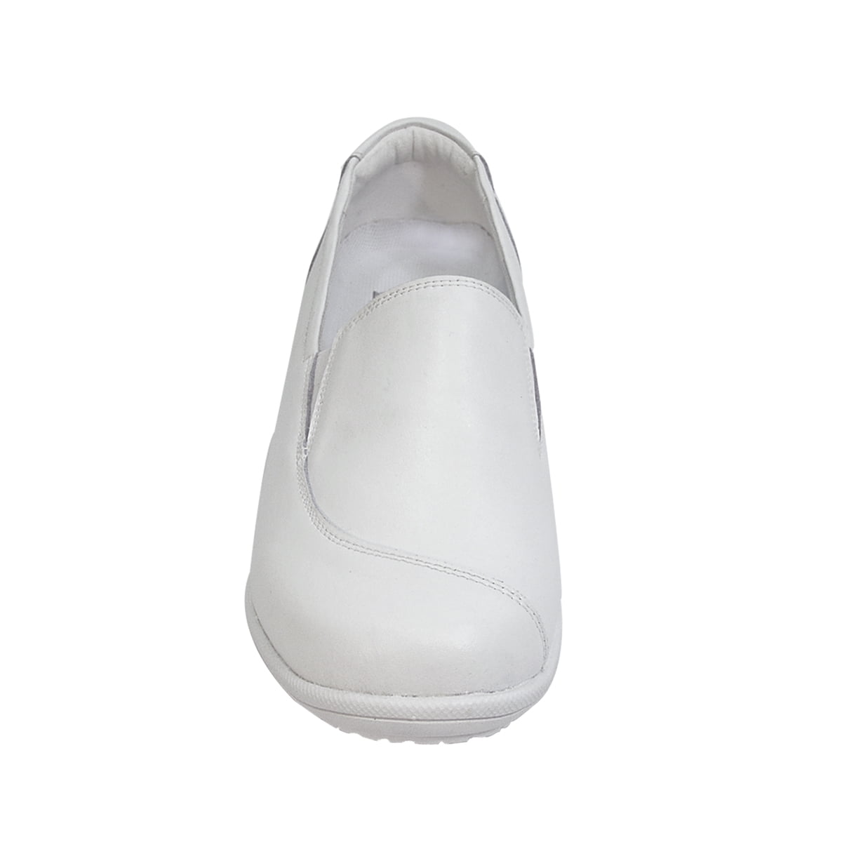 24 HOUR COMFORT Lila Wide Width Professional Sleek Shoe WHITE 6