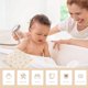 thumbnail image 5 of Accesorios de baño para recién nacidos, toalla de baño de gasa de doble capa, adecuada para bebés recién nacidos para absorber agua en verano, toalla de baño fina, manta de algodón., 5 of 6
