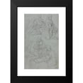 thumbnail image 2 of Giulio Campi 11x14 Black Modern Framed Museum Art Print Titled - Sketches of Virgin and Child (Second Half 1500s), 2 of 5