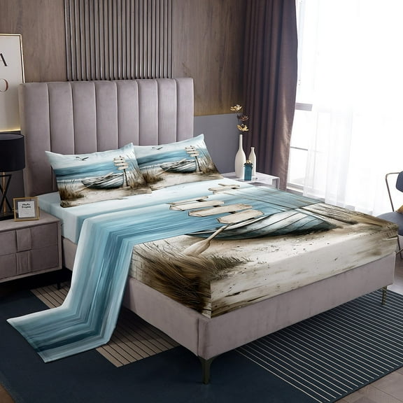 Erosebridal Teens Eat Sleep Bed Sheets Set Full Size, Vintage Soccer City Bed Sheets Full, Football Rugby Decor