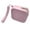 Pink, variant on 2024 Silicone Cosmetic Bag Wallet Lightweight Slim Card Holder With Zippered Pocket RFID Blocking ID Key Ring For Women Travel