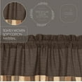 thumbnail image 2 of VHC Brands Kettle Grove Window Curtain, Valance Block Border, Black, 16x60, 2 of 5