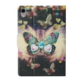 thumbnail image 4 of SaniMore for iPad 10th Generation 10.9" 2022 Magnetic Clasp Case, PU Leather Case with Card Slot & Kickstand Shockproof Protective Case for iPad 10th Generation Women Men, Butterfly, 4 of 7