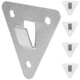 thumbnail image 3 of Small Fire Extinguisher Bracket Metal Silver for General Users 5Pcs 2.6X2.4X0.4In, 3 of 5