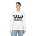 thumbnail image 2 of Soccer Season Sweatshirt Soccer Lover School Spirit Unisex Shirt White Small, 2 of 7