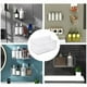 thumbnail image 4 of Organizador colgante de plástico transparente para baño y cocina - Estanterías transparentes montadas en la pared en pack de 2 con agujeros de drenaje y adhesivos fuertes, sin necesidad de taladrar, 4 of 7