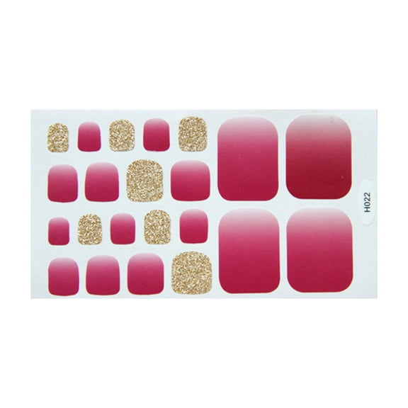 Fridja Foot Stickers Foot Nail Stickers Waterproof For Female DIY Nail Decoration Art