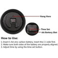 thumbnail image 4 of Silent No Tick Round Retro Quartz Clock Wall Clock (12 Inches), 4 of 4