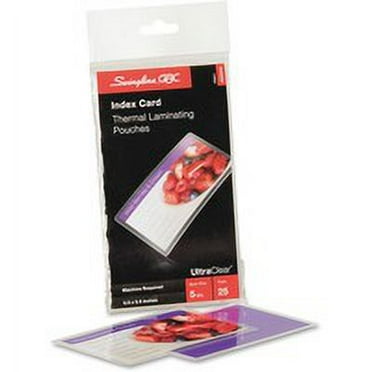 GBC UltraClear Thermal Laminating Pouches, 5 mil, 5.5" x 3.5", Gloss Clear, 25/Pack (3202002)