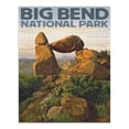 thumbnail image 2 of Big Bend National Park, Texas, Rock Formation (1000 Piece Puzzle, Size 19x27, Challenging Jigsaw Puzzle for Adults and Family, Made in USA), 2 of 4