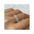 thumbnail image 5 of Three Rows Bar Set Diamond Wedding Eternity Band 18K White Gold 2.57cttw Size 7, 5 of 5