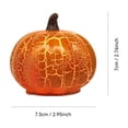 thumbnail image 3 of Fall Decorations for Home,Crackle Glass Pumpkin Light,Battery Operated Led Pumpkin Lamp,Light up Glass Night Lights, Ideal for Halloween,Thanksgiving Rustic Decor, Xmas Decor, 3 of 6