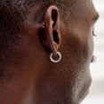 thumbnail image 3 of Aretes Hombre de Oro, Aretes de Cruz, Arracadas de Plata Oro Blanco, Pendientes, Regalos Dia Del Padre, Joyería de Mujer y Hombres, 3 of 4