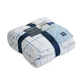 thumbnail image 4 of Chaps 3-Piece Jersey Knit Microfiber Quilt and Sham Set - Solid Coverlet Comforter, 4 of 7