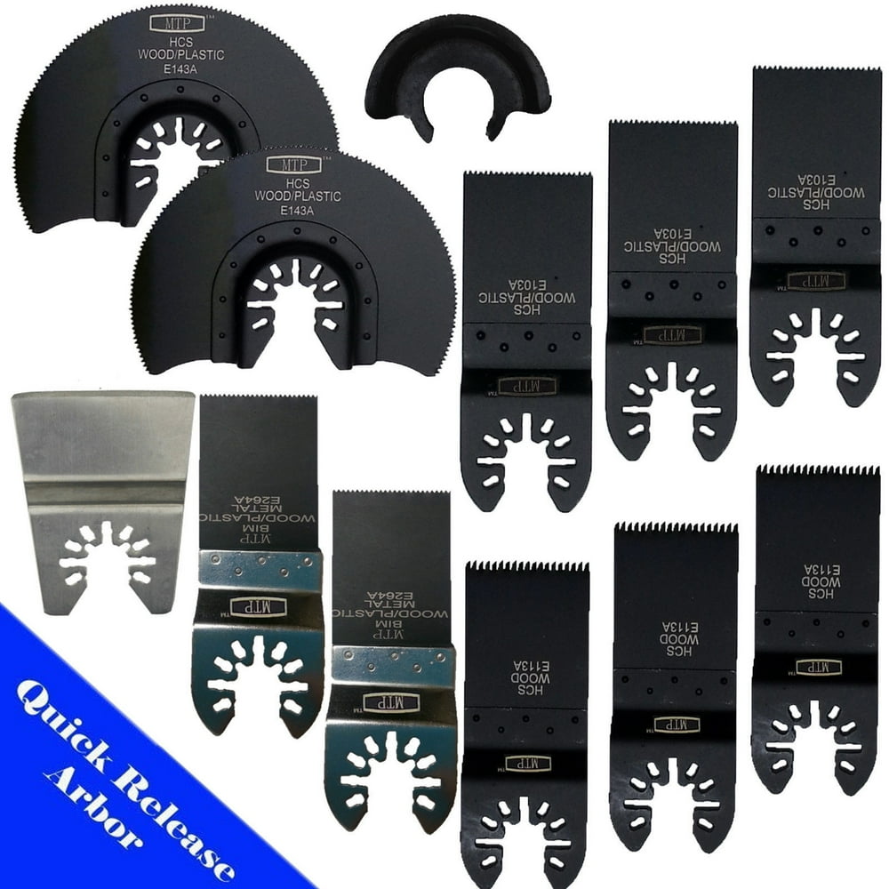 MTP ® 11 + Adapter Assorted Saw Blade Oscillating Multi Tool Dremel MM40 MM45 QuickLock amp