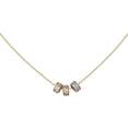 thumbnail image 1 of Collar Gargantilla 3 aros 3colores con circonias 45cm Oro 10K Horoz V12 W849, 1 of 4