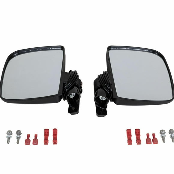 Golf Cart Side Mirrors with LED Blinkers (Universal Fit)