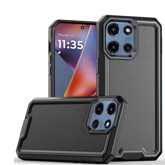 For Motorola Moto G Stylus 5G 2025 Slim Shockproof Hybrid Cover Cellphone Case - Modern Fused Black