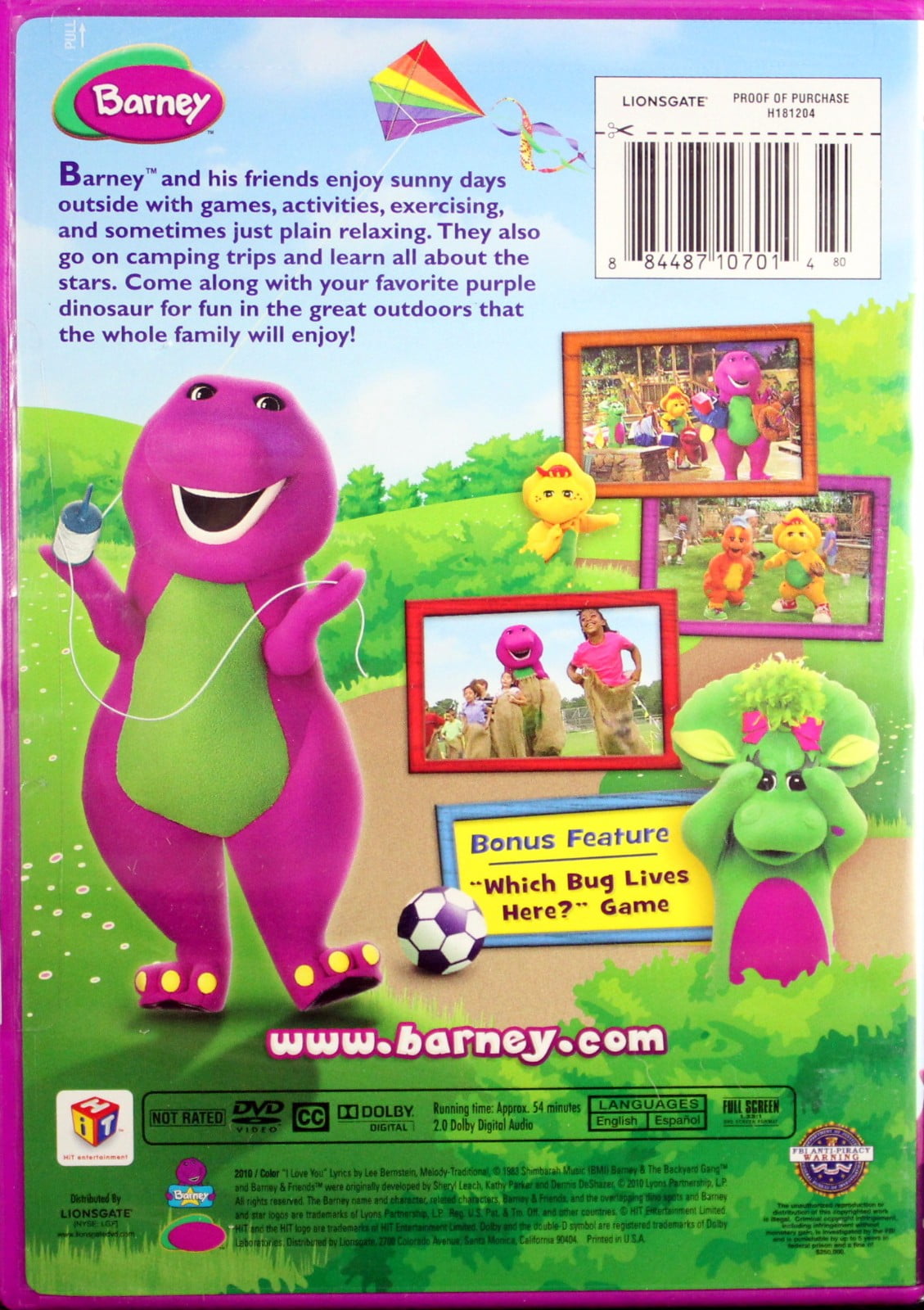 Barney Let S Play Outside Dvd 10 Walmart Com