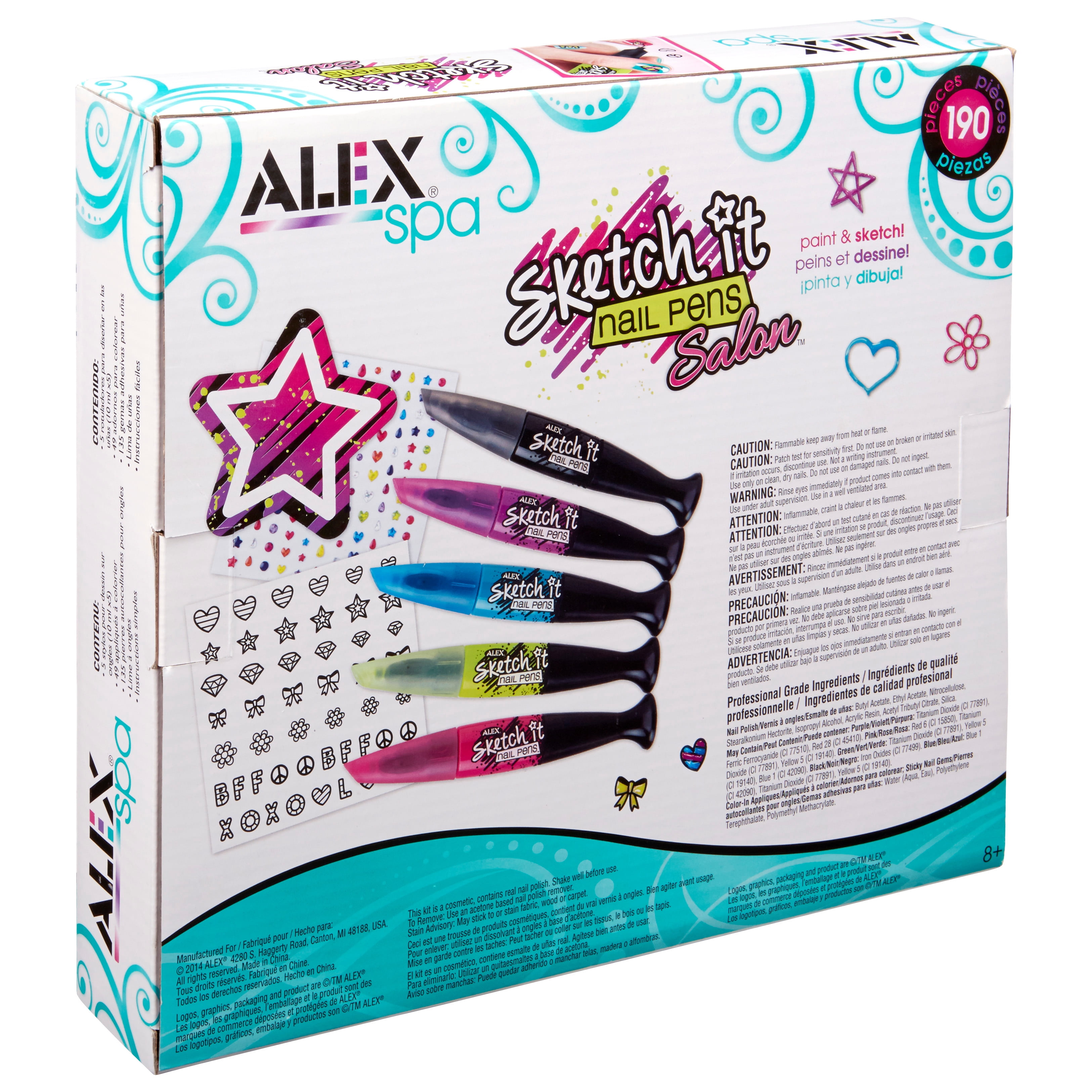 Alex Toys Sketch It Nail Pen Salon Walmartcom