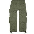 thumbnail image 6 of BRANDIT INDIVIDUAL WEAR Adult Male Pure Vintage Cargo Pants, Olive, Size: L (1003-15001-L), 6 of 7