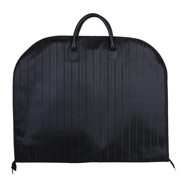 Funda para traje, bolsa para ropa, protector de traje, bolsa colgante plegable, almacenamiento para armario, traje negro