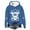 Blue, variant on Cow Hoodies for Girls Cute Funny Graphic Sweatshirt Hooded Cowgirl Long Sleeve Kids Oversized Pullover Tops Thin Fleece Spring Fall Sweatshirts
