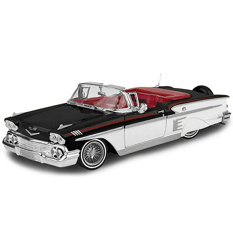 1958 Chevrolet Impala Convertible Lowrider Black and White 1958 Chevrolet Impala Convertible Lowrider Black and White