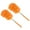 Orange, variant on Uxcell 12" to 31.5" Microfiber Cleaning Duster, Washable Extendable Brush Green 2Pack