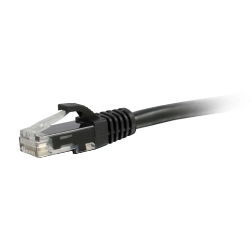 25FT CAT 6 PATCH CABLE BLACK RJ45M/M 550MHZ SNAGLESS