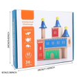 thumbnail image 3 of Jierger Clearance Portable Early Educational Tool Wooden Number Building Block (1 Box) Creative Montessori Stacking Toys Early Educational Toy for Child, Suitable for Home Travel and Outdoor Use, 3 of 4