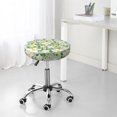thumbnail image 5 of Lemon floral Round Bar Stool Seat Covers, Elastic Round Chair Cover Stool Seat Slipcover Bar Stool Cushions Round Pad for 12-14 inch, 5 of 5