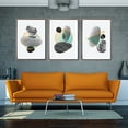 thumbnail image 3 of Set de Cuadros Figuras con Rocas Zen Oriental 100% Algodón Canvas Minimalista Moderno con Marcos Flotado Negro Maxigráfica Shop  Cuadro Abstracto Zen, 3 of 7