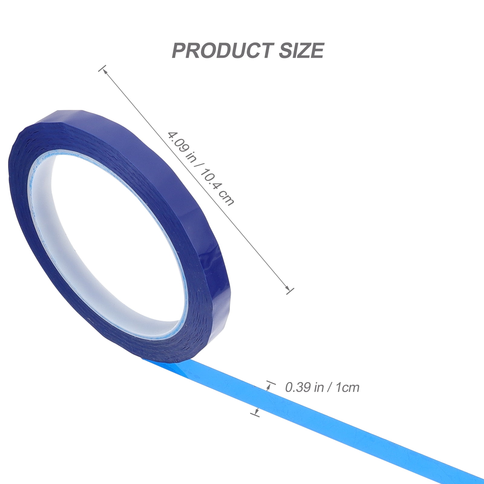 HEALEEP 6 Rolls Blue Pet Electrical Tape Wide Insulation For Home Products 10mmx66m
