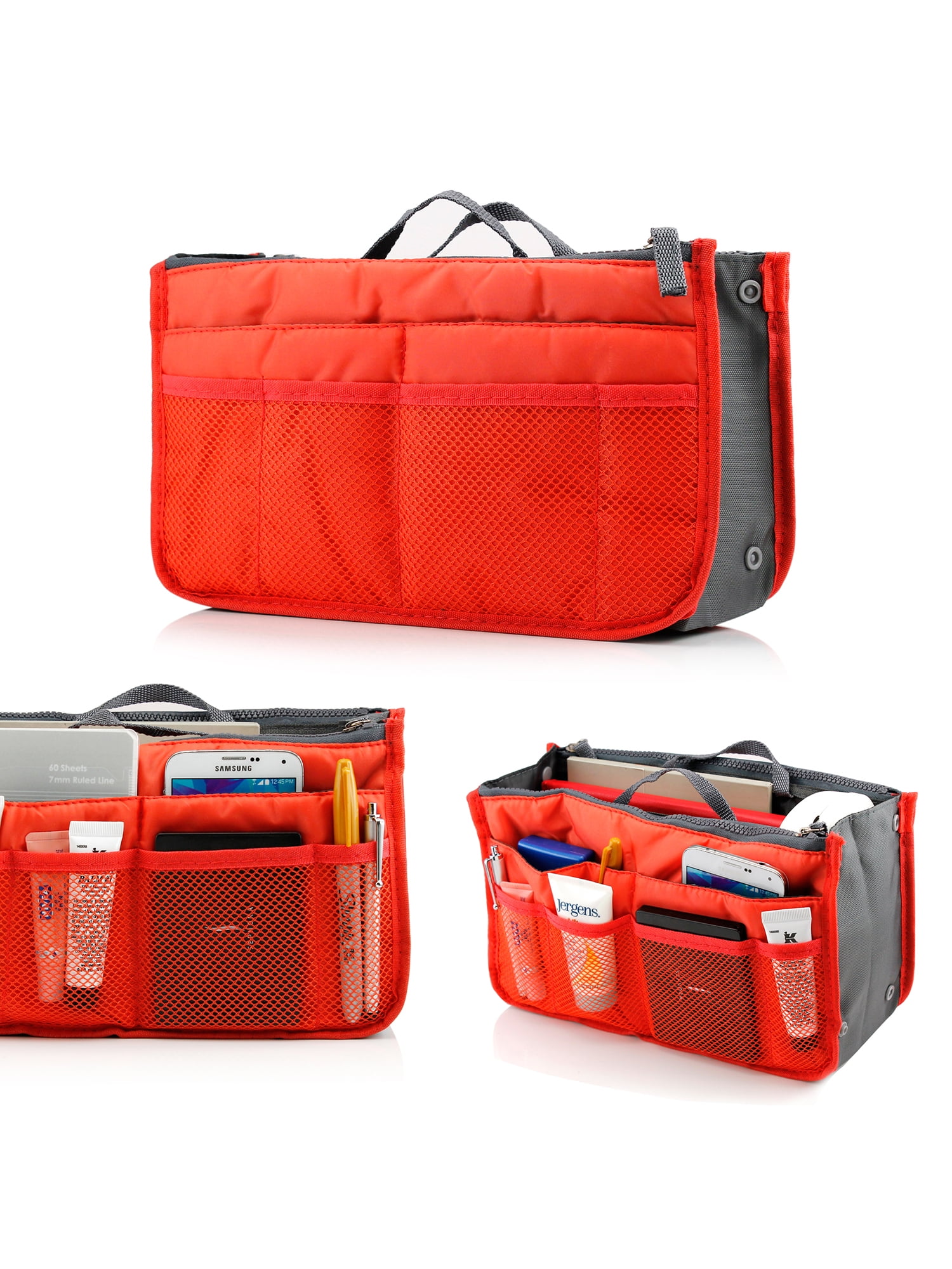 Travel Insert Handbag Purse Organizer Double Liner Bag Organiser Pouch US Seller