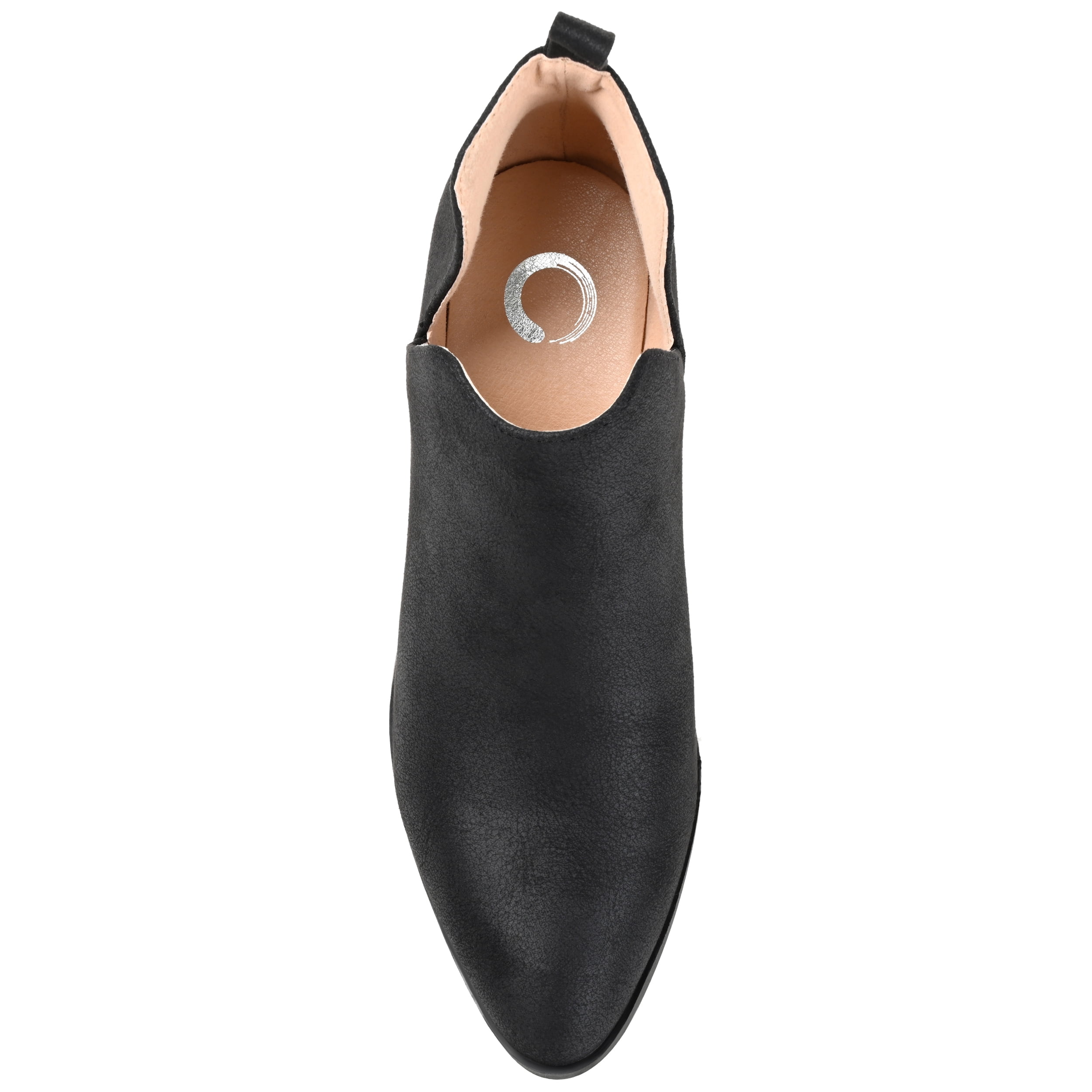 Journee Womens Lola Pull On Stacked Heel Booties, Widths Available